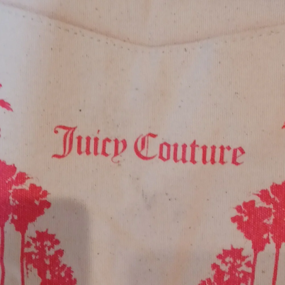 Juicy Couture Stylish Oversized Creamy Off White Canvas Tote Bag - Picture 2 of 12